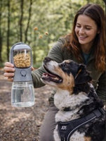 Gourde 3 - en - 1 pour Chien - Eau, Croquettes & Distributeur de Sacs pour Balades Faciles - ToutouZEN