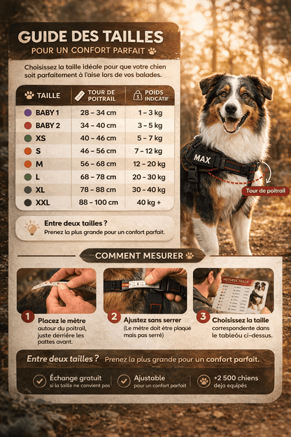 Harnais Anti Traction Personnalisé pour Chien - Confort & Sécurité - ToutouZEN