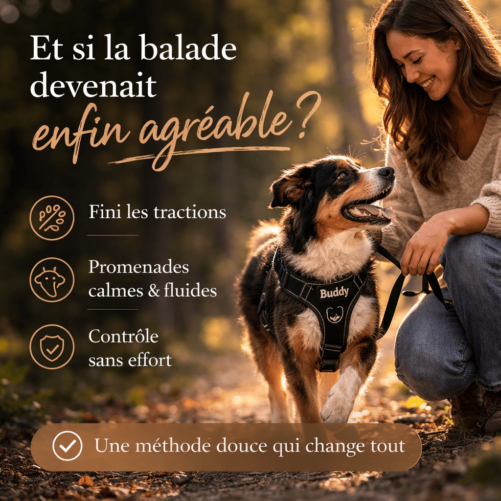Harnais Anti Traction Personnalisé pour Chien - Confort & Sécurité - ToutouZEN