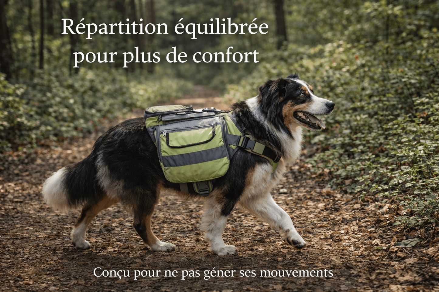 Harnais Sac à Dos Chien – Transporte ses Essentiels en Balade & Randonnée - ToutouZEN