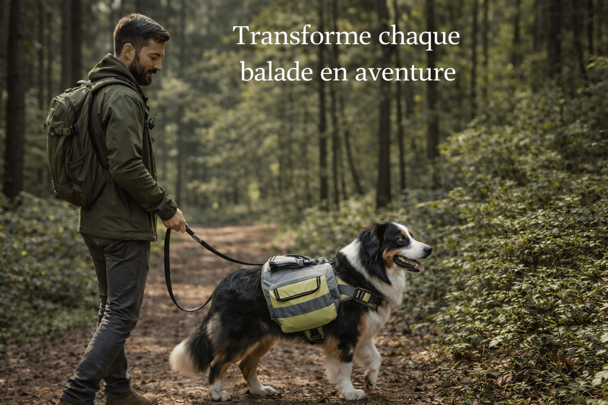 Harnais Sac à Dos Chien – Transporte ses Essentiels en Balade & Randonnée - ToutouZEN