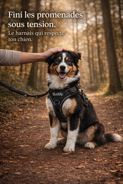 Harnais Anti Traction Personnalisé pour Chien - Confort & Sécurité - ToutouZEN
