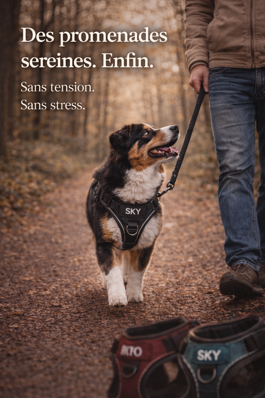 Harnais Anti Traction Personnalisé pour Chien - Confort & Sécurité - ToutouZEN
