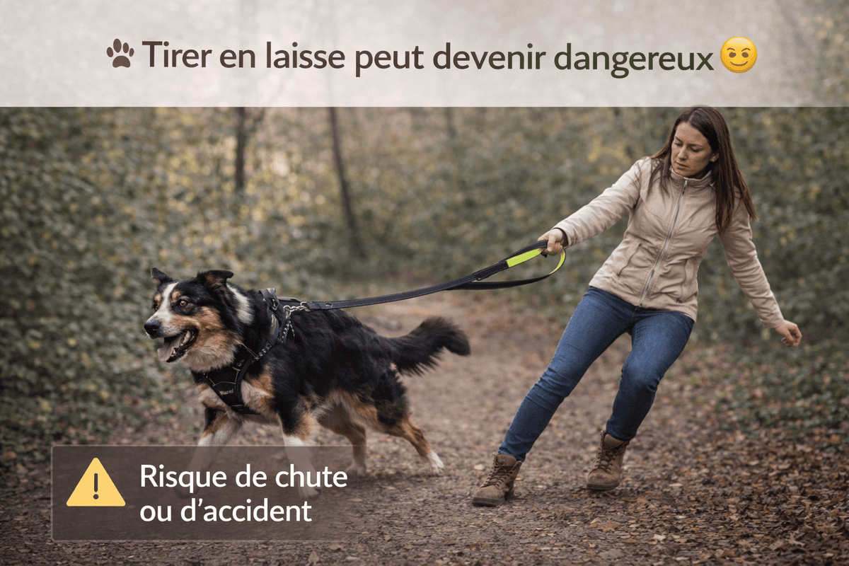 Laisse chien double poignée anti traction – reprends le contrôle en balade sans stress - ToutouZEN