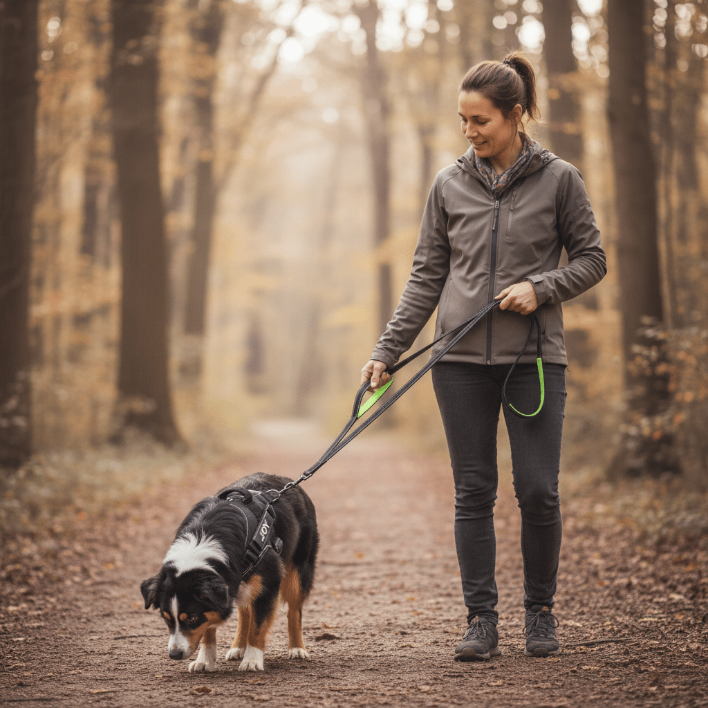 Laisse Double poignée ToutouZen - Contrôle, Sécurité et sérénité à Chaque promenade - ToutouZEN