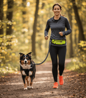 Laisse Running Mains Libres pour Chien - Sacoche intégrée, Balade & Sport - ToutouZEN